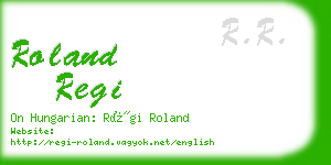 roland regi business card